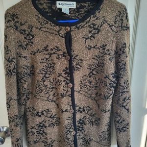 Vintage Appleseeds Cardigan 54% Acrylic 31% Wool 15% Nylon Womens Medium